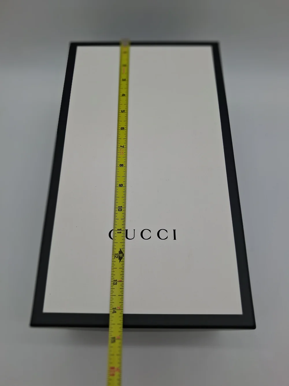 Gucci White & Black Box with Brown Monogram Dust Bag